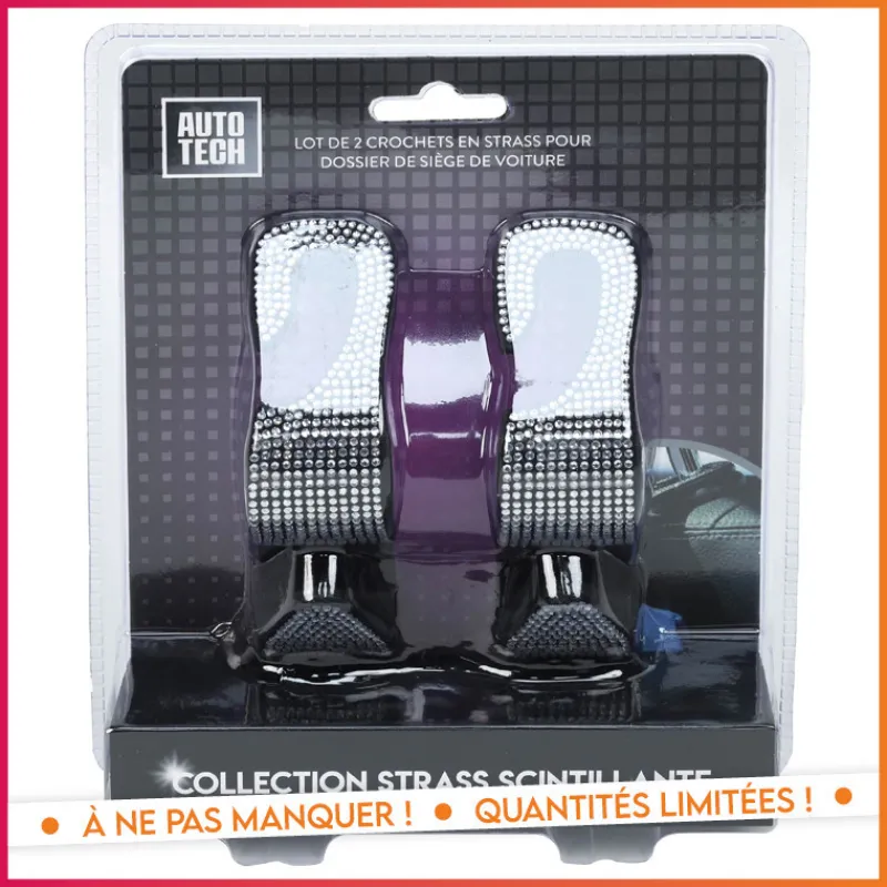 Clearance 2 crochets auto bling Automobile