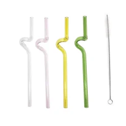 Hot 4 pailles torsadees + goupillon Ustensiles, Accessoire De Cuisine