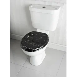 Clearance Abattant wc effet marbre noir Accessoire Wc