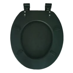 Best Abattant wc mousse noir 36x39cm Accessoire Wc