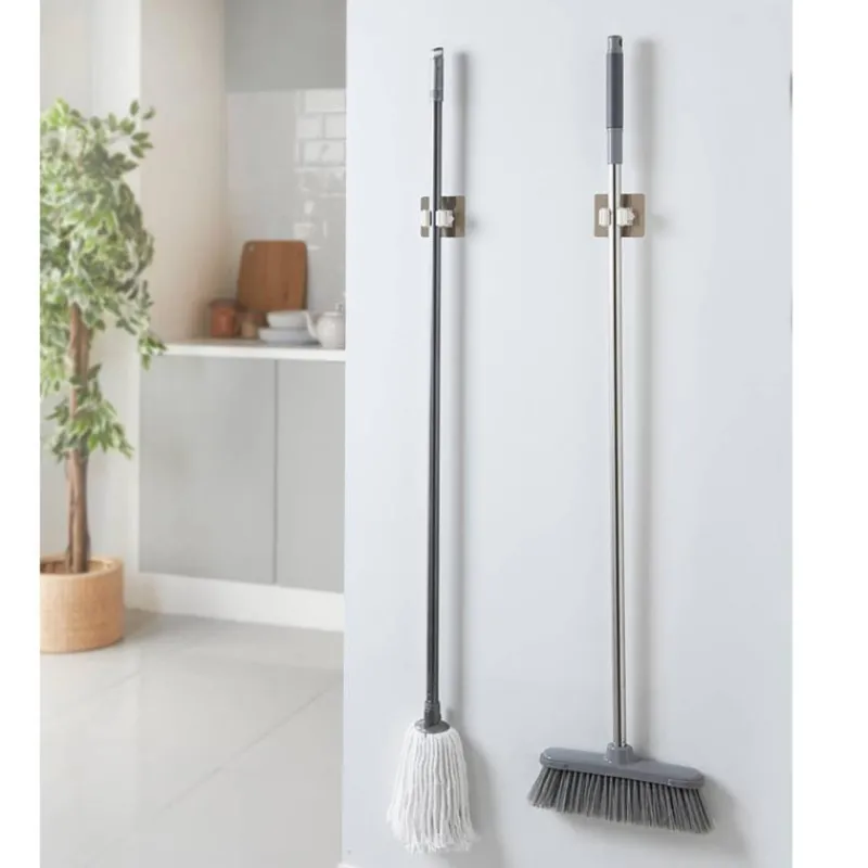 New Accroche balai x2 auto adhesif Balai, Serpillère, Brosse
