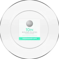 Hot Assiette d23cm x10 plastique reu Vaisselle Jetable