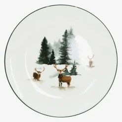 Outlet Assiette dessert noel cerf Vaisselle, Art De La Table·Assiette, Service