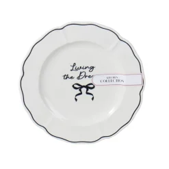 Best Assiette dessert slogan et noeud Vaisselle, Art De La Table·Assiette, Service