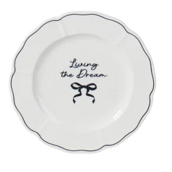 Best Assiette dessert slogan et noeud Vaisselle, Art De La Table·Assiette, Service