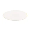Sale Assiette rayures bord dore 22cm Vaisselle Jetable