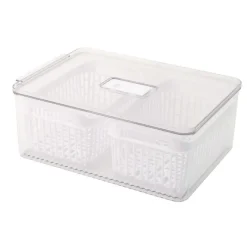 Outlet Bac rang frigo 2 panieres noir Ustensiles, Accessoire De Cuisine