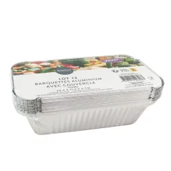 New Barquette alu rect 0.75l x12 Plat, Moule