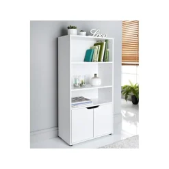 Online Bibliotheque 2 portes blanc Rangement