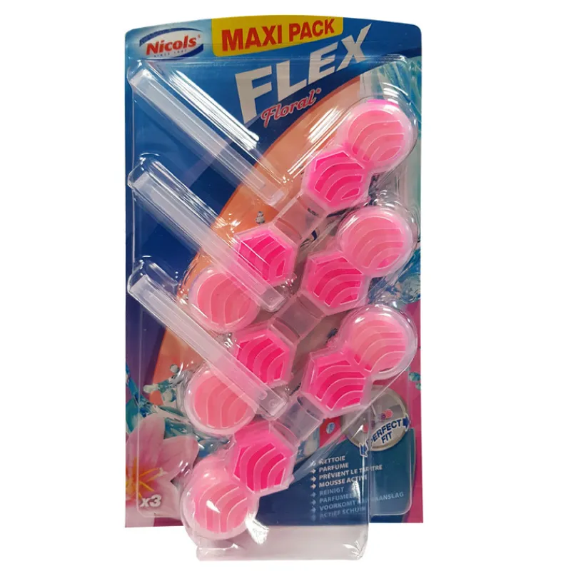 Blocs wc x3 flex floral Nettoyant Ménager