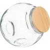 Outlet Bocal bonbon verre + bois 2l Boîte, Rangement