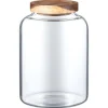Hot Bocal large verre bouchon acacia Boîte, Rangement
