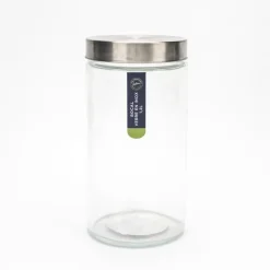 Outlet Bocal verre couvercle inox 1.2l Boîte, Rangement