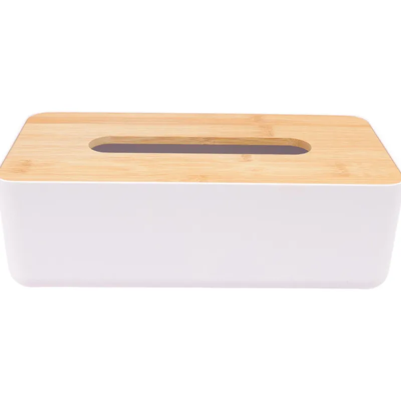 Boite a mouchoirs en bambou Accessoire Salle De Bain