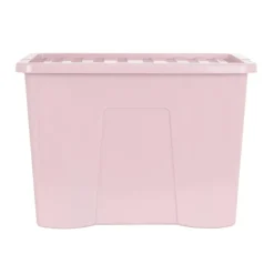 Sale Boite 80l avec couvercle rose Rangement