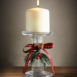 Clearance Bougeoir en verre decor noel Bougie, Senteur