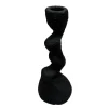Sale Bougeoir torsade ciment noir Bougie, Senteur
