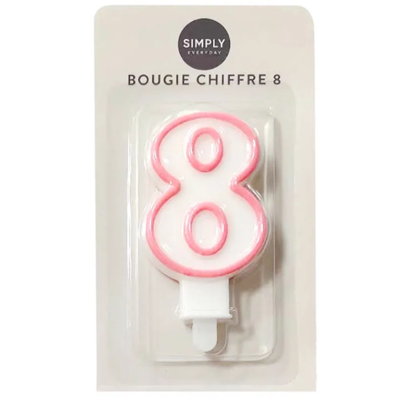 Sale Bougie chiffre 8 Décoration Et Cotillons|Vaisselle, Déco Festive·Décoration Et Cotillons