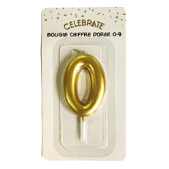 Outlet Bougie chiffre doree 0-9 Décoration Et Cotillons|Vaisselle, Déco Festive·Décoration Et Cotillons