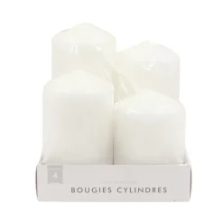 Bougie cylindre x4 Bougie, Senteur