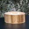 Online Bougie pot en bois forme bol Objets Décoratifs