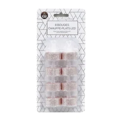 Outlet Bougies chauffe plats led x8 ros Bougie, Senteur