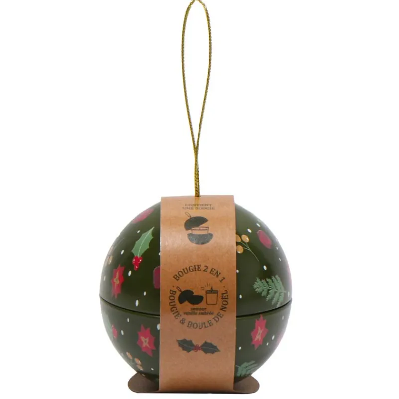 Sale Boule de noel avec bougie parfum Pour Elle