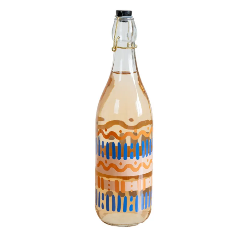 New Bouteille en verre a clapet 1l 2 Vaisselle, Art De La Table·Bouteille, Carafe