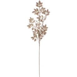 Hot Branche doree bille blanche 75cm Décoration