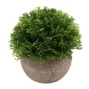 Sale Buis artificiel pot effet beton Fleur, Plante Artificielle
