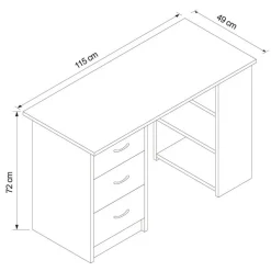 Hot Bureau effet bois Bureau