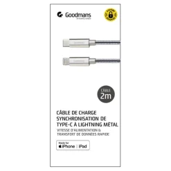 Online Cable type c to lightning 2 m me Audio, Téléphonie