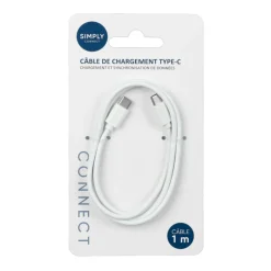 Hot Cable type c to type c 1 m Audio, Téléphonie