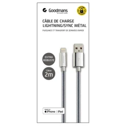 Outlet Cable usb a to lightning 2 m met Audio, Téléphonie