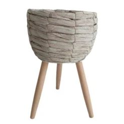 Outlet Cache pot sur pied h40cm Vase
