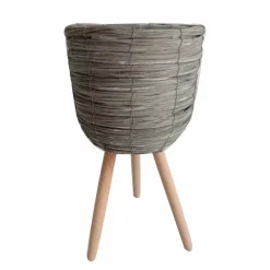 New Cache pot sur pied h45cm Vase