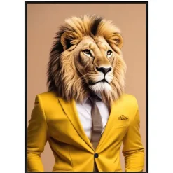 Hot Cadre image lion 50x70cm Décoration Murale