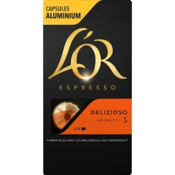 Hot Cafe capsules espresso x10 Boisson Chaude|Epicerie Sucrée·Café, Thé