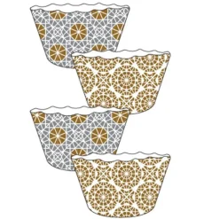 New Caissette en papier d4.5cm x100 Plat, Moule