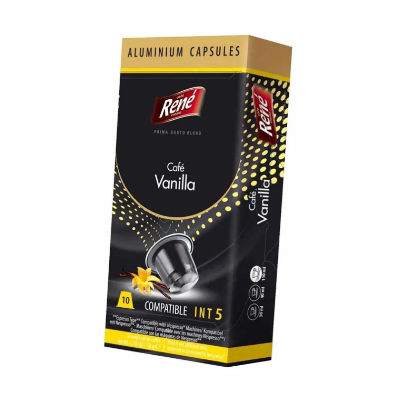 Capsules cafe lungo vanille x10 Boisson Chaude|Epicerie Sucrée·Café, Thé