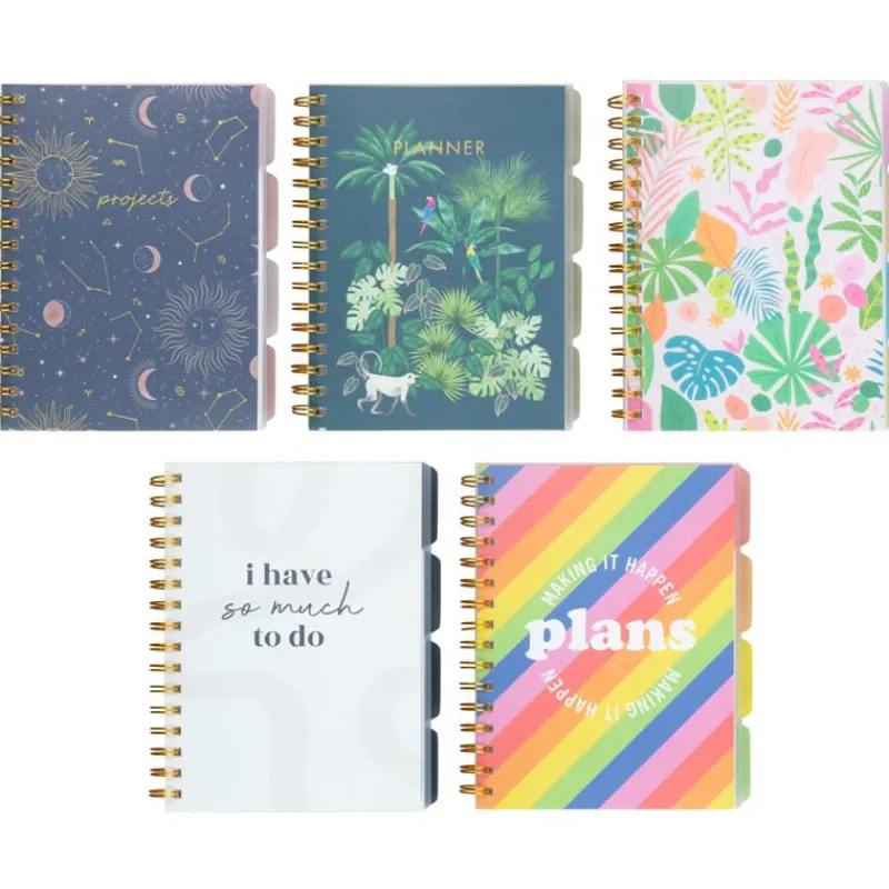 Online Carnet a spirales avec onglets Papeterie