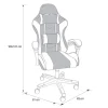 Chaise gamer noir / blanc Bureau