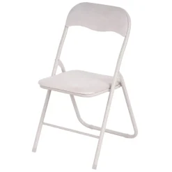 Outlet Chaise pliante velours creme Cuisine, Salle À Manger