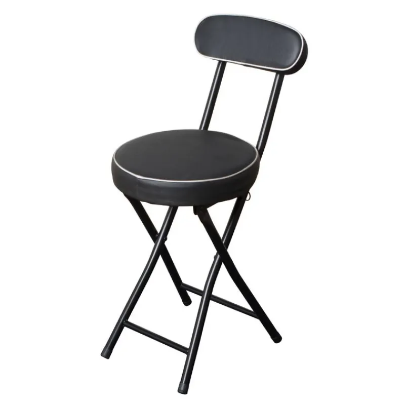 New Chaise ronde pliable noir Cuisine, Salle À Manger