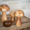 Champignon bois m Objet Décoratif