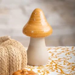 Hot Champignon ceramique ocre Objet Décoratif