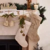 Clearance Chaussette beige noel Décoration