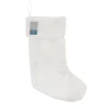 Discount Chaussette blanche velours Décoration