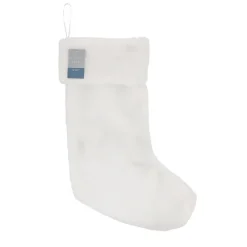 Discount Chaussette blanche velours Décoration