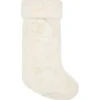 New Chaussette blanche velours Décoration